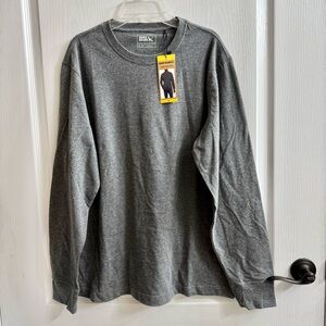 Eddie Bauer Gray Long Sleeve Men's Tee